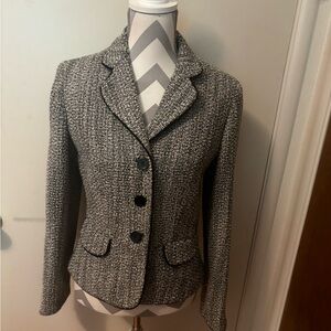 Vintage Anne Taylor Loft Tailored blazer in tweed